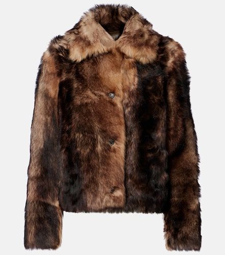 Veste raccourcie en shearling - Yves Salomon - Modalova