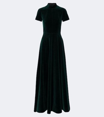 Robe longue Malinda en velours de coton - Emilia Wickstead - Modalova