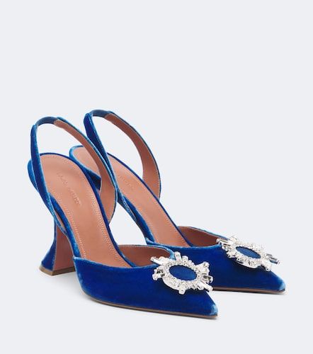 Escarpins slingback Begum à ornements - Amina Muaddi - Modalova