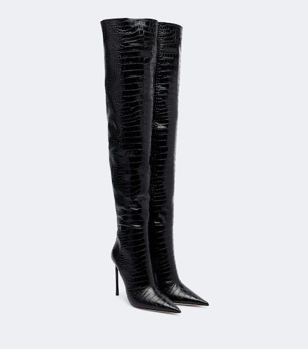 Cuissardes en cuir façon croco - Tom Ford - Modalova