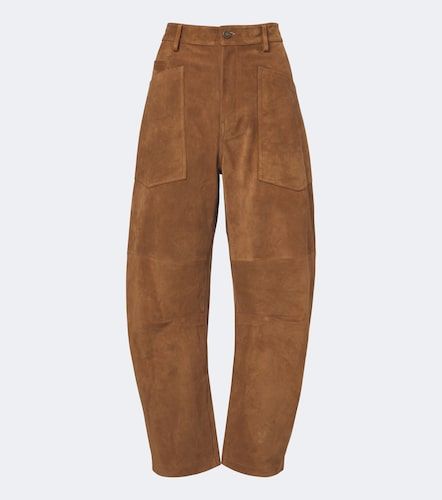 Pantalon barrel Shon en daim - Nili Lotan - Modalova