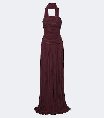 Robe longue bustier à foulard - Marmar Halim - Modalova