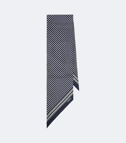 Foulard en soie à motif jacquard - Saint Laurent - Modalova