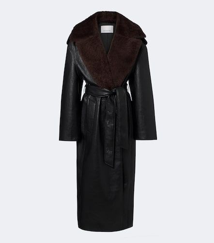 Manteau portefeuille Edra en shearling - The Frankie Shop - Modalova