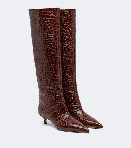 Le Monde Béryl Bottes Babouche en cuir façon croco - Le Monde Beryl - Modalova
