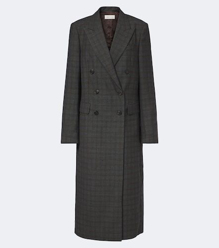 Manteau en laine à carreaux - Dries Van Noten - Modalova