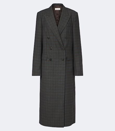 Manteau en laine à carreaux - Dries Van Noten - Modalova