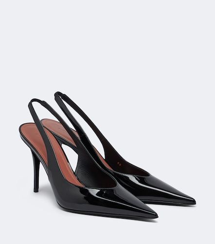 Escarpins slingback Anok en cuir verni - Amina Muaddi - Modalova