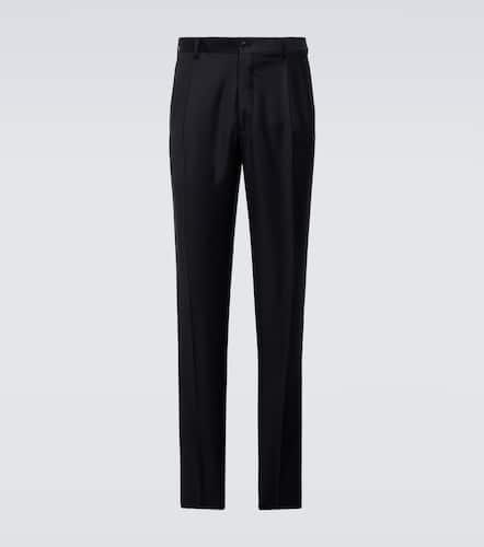 Pantalon slim en laine et cachemire - Giorgio Armani - Modalova