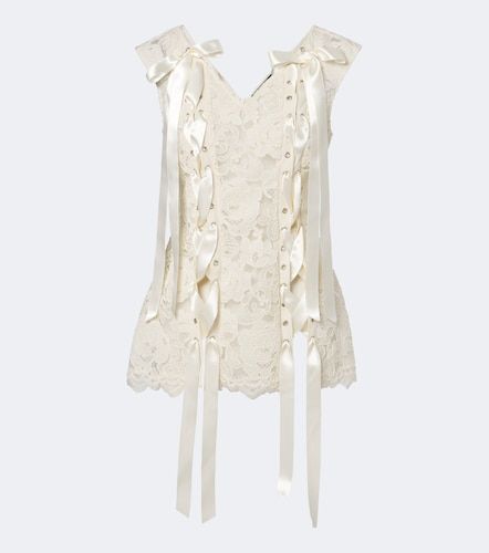Top Unraveling en dentelle à nœud - Simone Rocha - Modalova