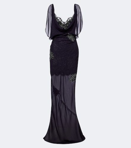 Robe longue Emerald à dentelle - De La Vali - Modalova