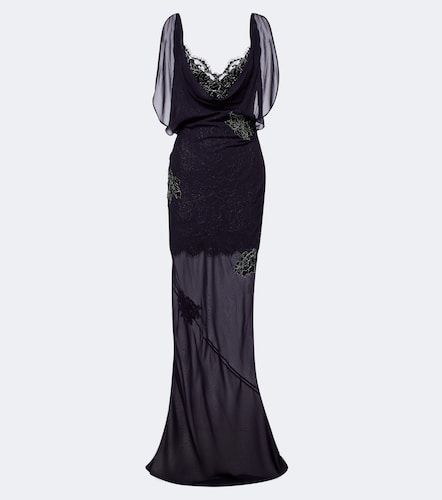 Robe longue Emerald à dentelle - De La Vali - Modalova
