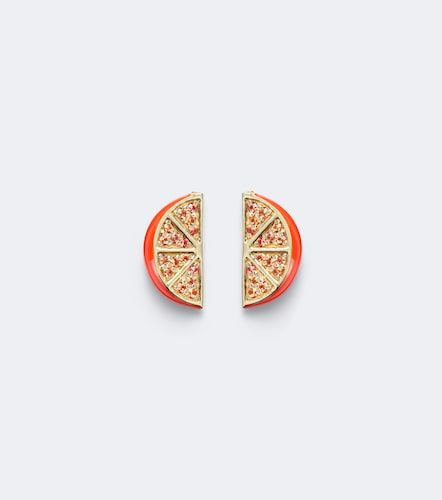Boucles d’oreilles Slice en or 14 ct et saphirs - Sydney Evan - Modalova