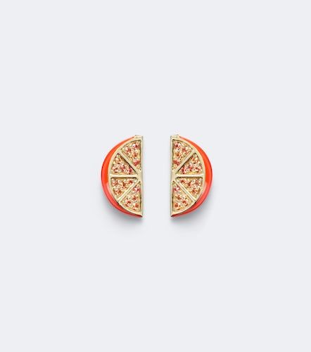 Boucles d’oreilles Slice en or 14 ct et saphirs - Sydney Evan - Modalova