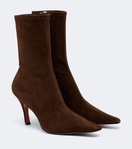 Amina Muaddi Bottines Jamie en daim - Amina Muaddi - Modalova