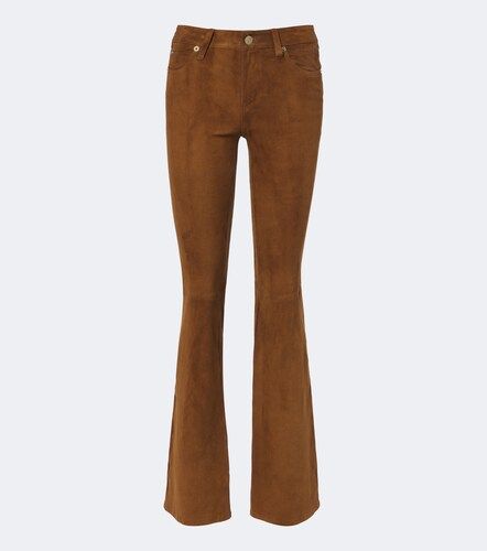 Pantalon évasé The Suede Rodeo en daim - Frame - Modalova