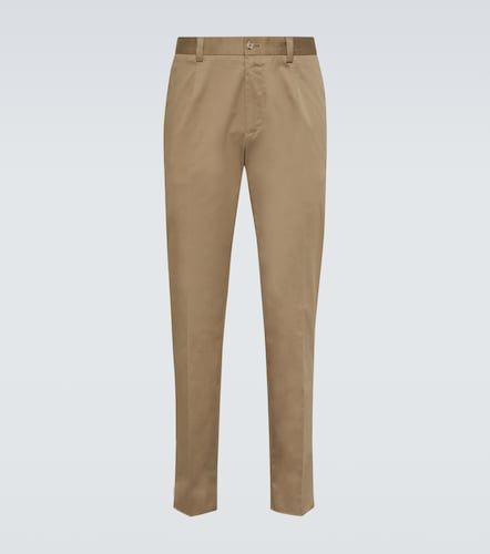 Pantalon chino taille haute en coton mélangé - Dolce&Gabbana - Modalova