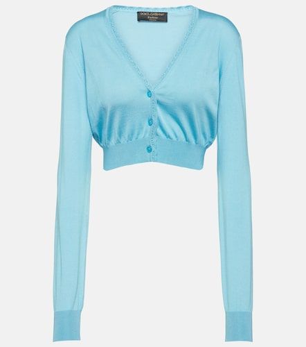 Cardigan court Capri en soie - Dolce&Gabbana - Modalova
