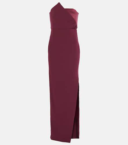 Robe longue asymétrique en satin - Roland Mouret - Modalova