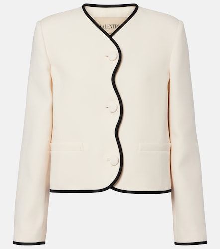 Veste festonnée en Crêpe Couture - Valentino Garavani - Modalova
