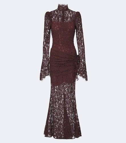 Robe longue Bodita en dentelle de coton mélangé - De La Vali - Modalova