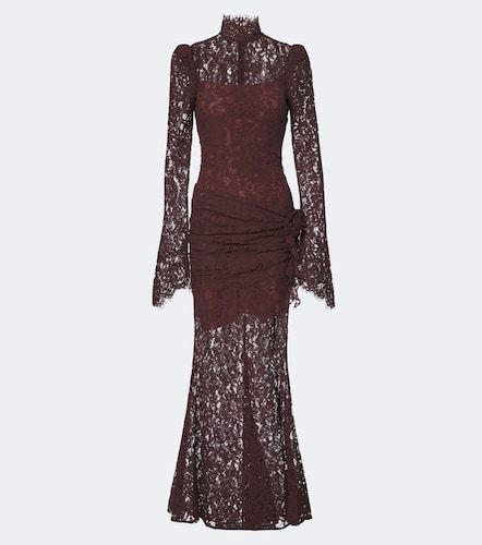 Robe longue Bodita en dentelle de coton mélangé - De La Vali - Modalova