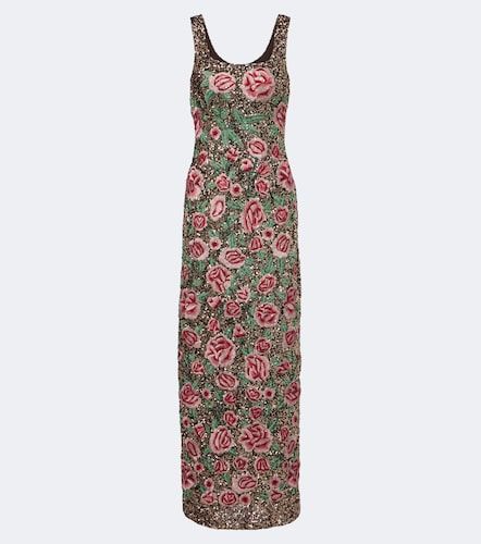 Là Fuori Robe longue Antique Bloom à sequins - La Fuori - Modalova