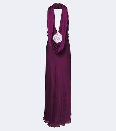 Robe longue Cesura en satin de soie - Christopher Esber - Modalova