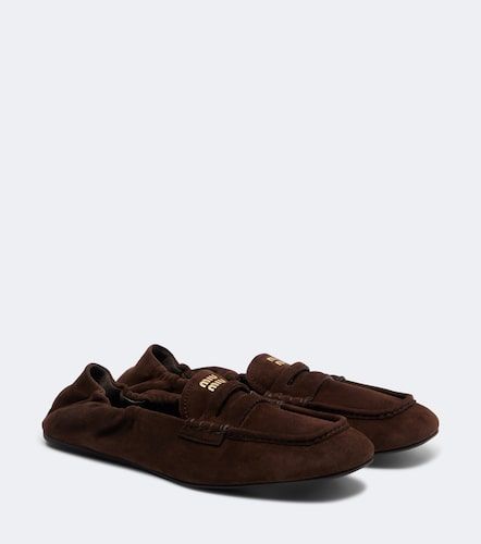 Miu Miu Mocassins en daim - Miu Miu - Modalova