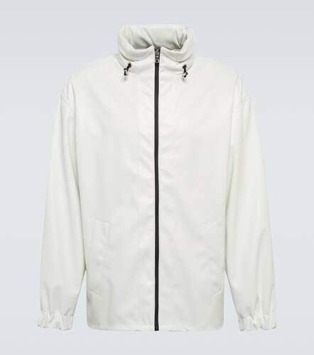 Veste bomber en cuir synthétique à logo - Balmain - Modalova