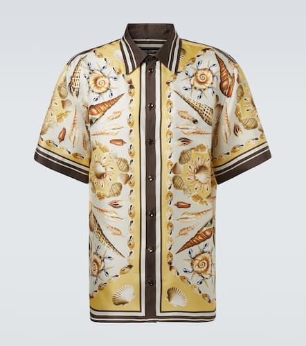 Chemise imprime en serg de soie - Dolce&Gabbana - Modalova