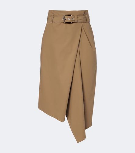 Jupe midi asymétrique en coton - Loewe - Modalova