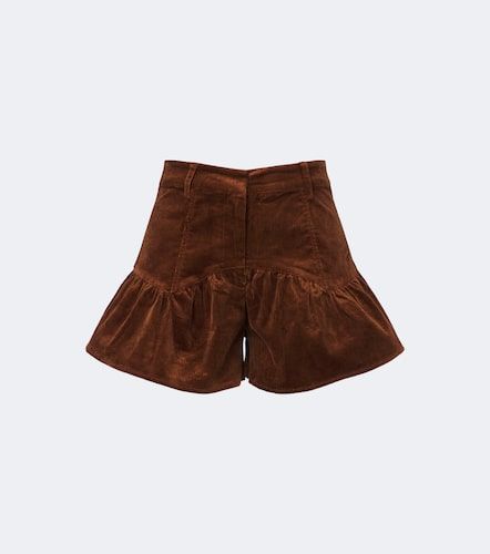 Short en velours de coton mélangé - Ganni - Modalova