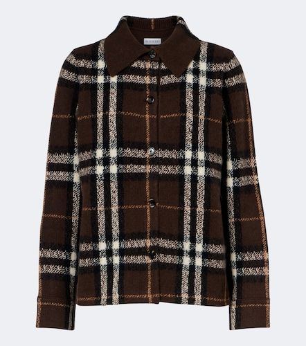 Surchemise Check en cachemire - Burberry - Modalova