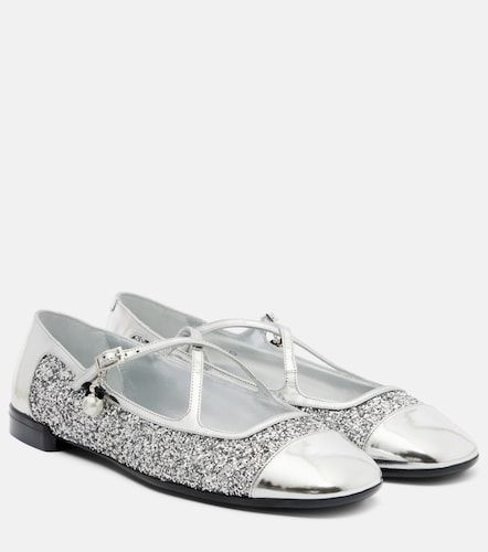 Ballerines Eleri en cuir à paillettes - Jimmy Choo - Modalova