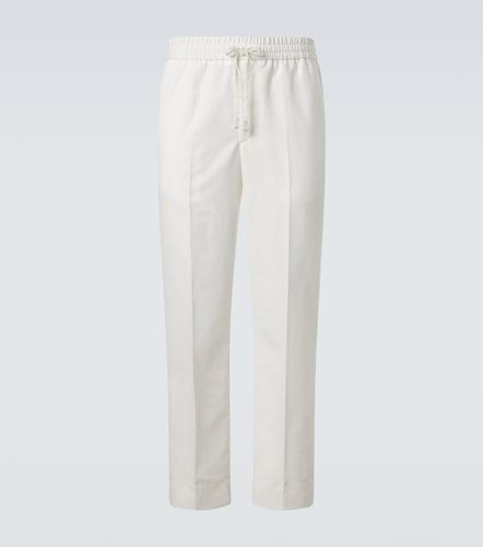 Pantalon droit en lin et coton - Brioni - Modalova