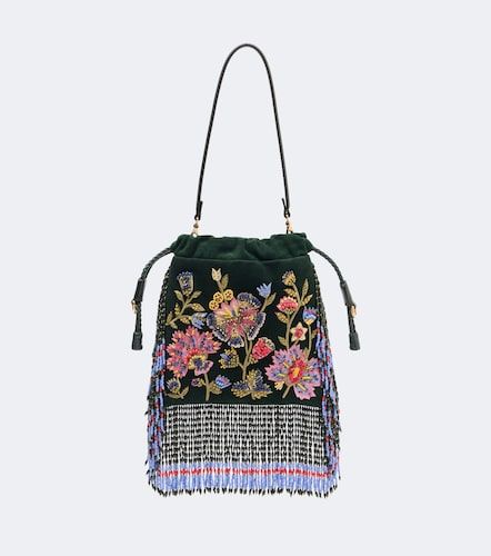Sac Kalispera Small en daim à perles - Etro - Modalova