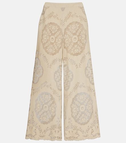 Pantalon ample en coton mélangé - Valentino Garavani - Modalova