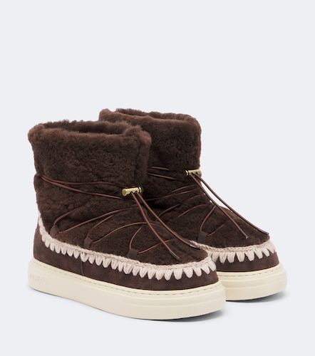 Bottines Sneaker Bold en shearling et daim - Mou - Modalova