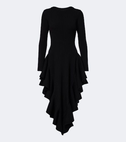 Alaïa Robe midi en laine mélangée - Alaia - Modalova