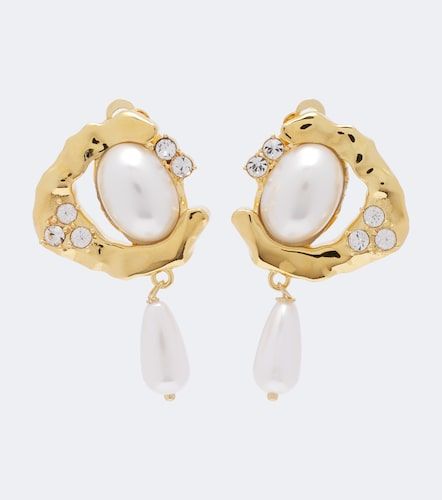Boucles d'oreilles en perles fantaisie - Oscar de la Renta - Modalova