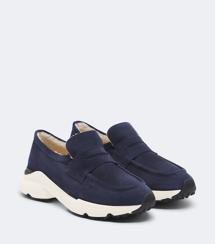 Tod's Slip-on en daim et shearling - Tod's - Modalova