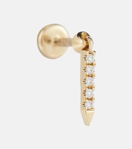 Boucle d'oreille unique Eternity Bar Threaded en or 18 ct avec diamants - Maria Tash - Modalova
