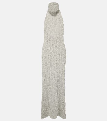 Robe longue en soie à col roulé - Valentino - Modalova