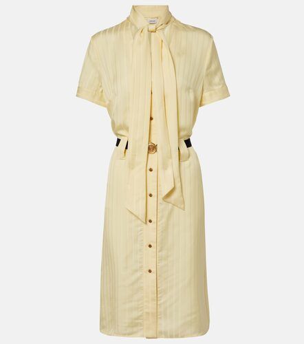 Versace Robe chemise Greca en satin - Versace - Modalova