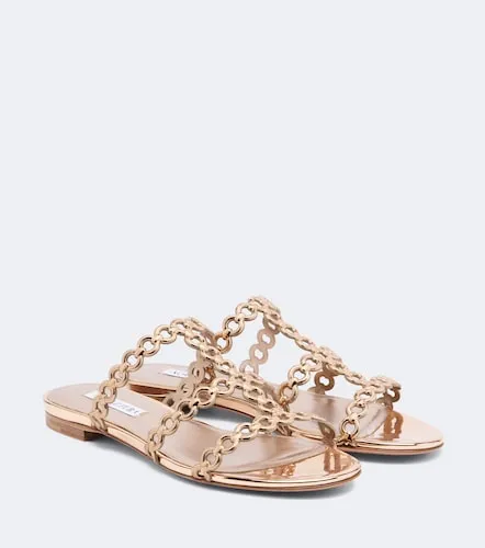 Mules Infinity Chain en cuir - Aquazzura - Modalova