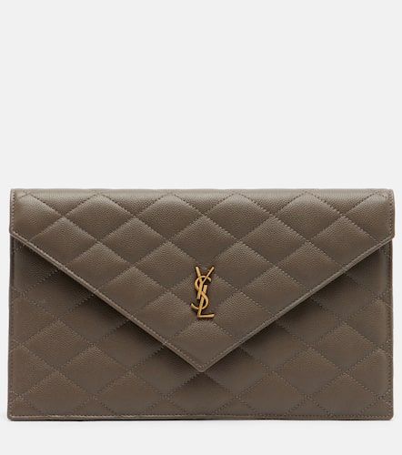 Pochette Paris en cuir - Saint Laurent - Modalova