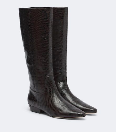 Bottes Gabrielle en cuir façon serpent - Veronica Beard - Modalova
