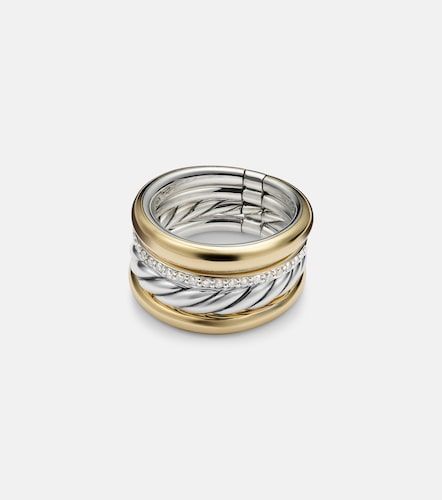 Bague DY Mercer® en or 18 ct, argent sterling et diamants - David Yurman - Modalova