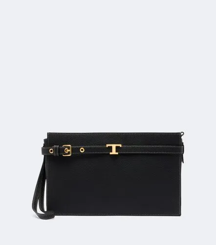 Pochette T Signature Small en cuir - Tod's - Modalova